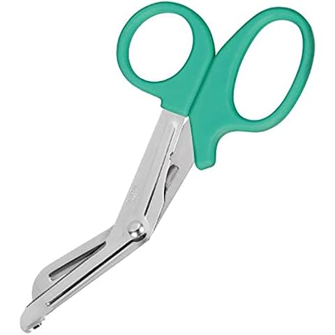Tough Cut Utility Scissors Trauma Shears for Bandages First Aid Paramedics Multi Use 19cm (Green) Cover