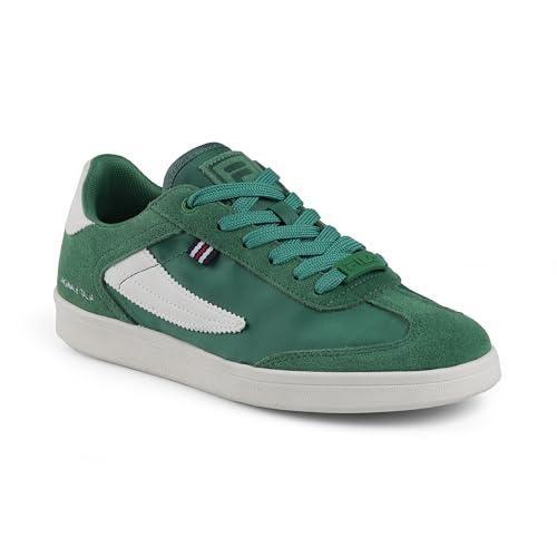 FILA Men Green Colourblocked Lace-Ups Sneakers UK-8