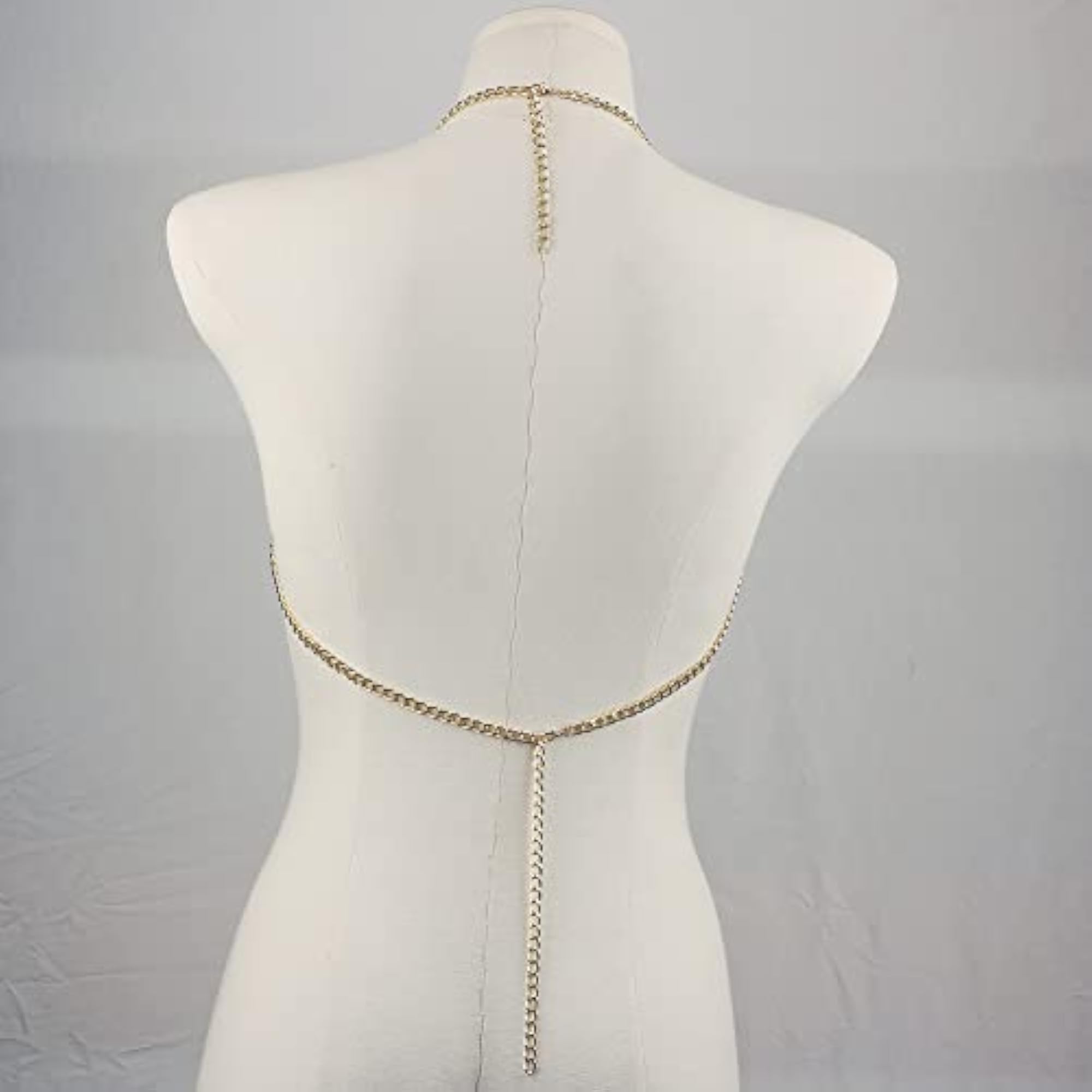 Women's Multi-Layer Gold Body Chain Necklace, Sexy Accessory