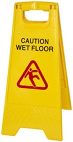 Wet Floor Warning Sign - Yellow 63cm - 1 Pack