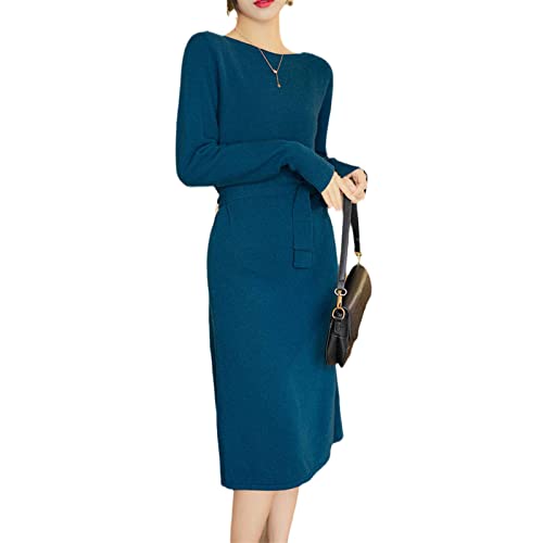 Robe tricotée laine mérinos Kelsiop : fini le froid avec cette jupe longue XXL