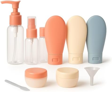 Kit de Viagem 11 Frascos Recarregaveis Para Shampoo Condicionador...