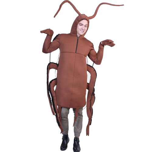 Haobase Costume de cafard amusant pour adulte, taille unique, Halloween
