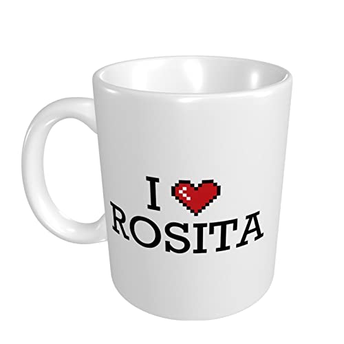 peiyeety Tasses pour hommes, tasse I Love Rosita, tasse à café de bureau, tasse à thé