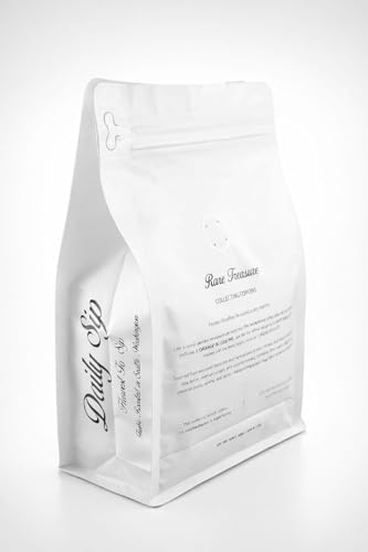 Daily Sips Rare Treasury Ethiopian Yirgacheffe Coffee Beans (Grade 1) – Single Origin Arabica, Washed & Double Fermented, Freshly Roasted Specialty Coffee, Floral Citrus Notes, Medium Roast, Whole Bean Gourmet Coffee 12oz