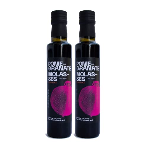 CORNEDOR - Mélasse De Grenade | 250 ml x 2 |sirop, vinaigrette, marinade | Équilibre aigre-doux unique | Seulement le fruit lui-même, sans sucre ajouté, conservateurs et arômes artificiels