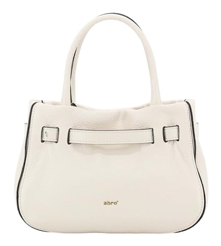 Sac à main bandoulière ABRO Dalia en cuir beige écru pour femme