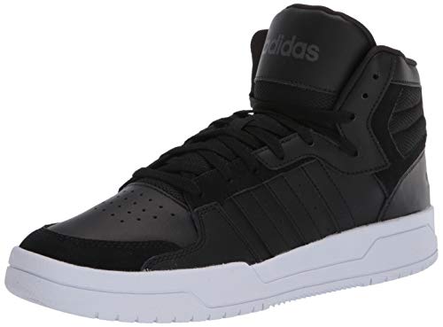 adidas mens Entrap Mid Basketball Shoe, Core Black/Core Black/Grey Six, 9.5 US