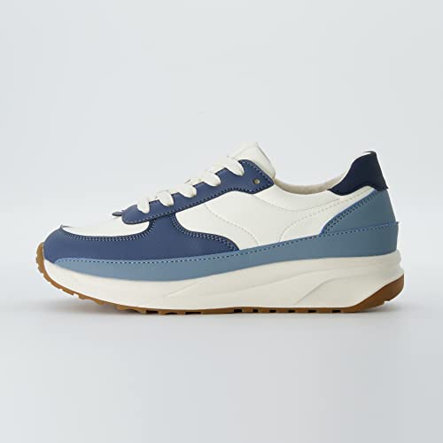 CUSHIONAIRE Women's Score lace up Sneaker +Comfort Foam, Wide Widths Available2