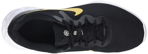 Image of Nike Mens Revolution 6 NN Black /University Gold-Light Silver-White Running Shoe - 12 UK (DC3728-013)