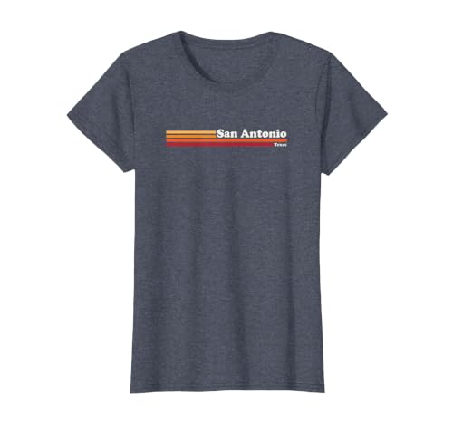 Vintage 1980s Graphic Style San Antonio Texas T-Shirt, Women, Heather Blue, X-Large