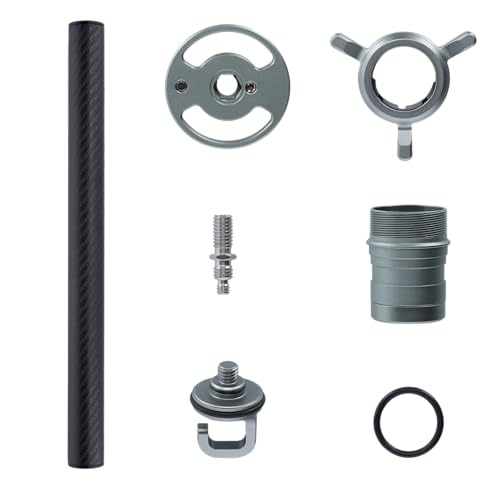 Rollei Carbon-Mittelsäule- Erweiterung für Lion Rock Pro – Schnelle Höhenverstellung, Erhöht Maximalhöhe auf 177 cm, Leicht und Stabil, Gewichtshaken für zusätzliche Stabilität