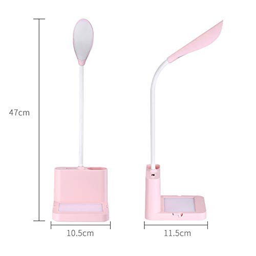 Lampa biurkowa Led ładowana na usb naciśnij lampa stołowa do nauki czytania książek praca w biurze dzieci lampka nocna niebieska dioda LED