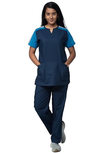 Image of UNIFORM CRAFT Female Scrub Suit Designer DSDX04 - Ideal for Doctors, Dentists and Healthcare Professionals