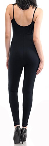 URBAN K Womens Active Plus and Regular Size Yoga Wear Sleeveless Unitard Bodysuit Jumpsuits - Thumbnail 2