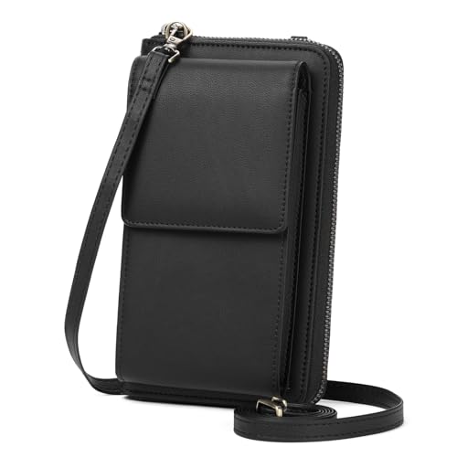 SENDEFN Small Crossbody Cell Phone Purse for Women Leather Cellphone Bags Wallet Purses with Multi Card Slots