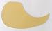 Guitar Pick Guard, TAN RIGHT, Tear Shape Plastic