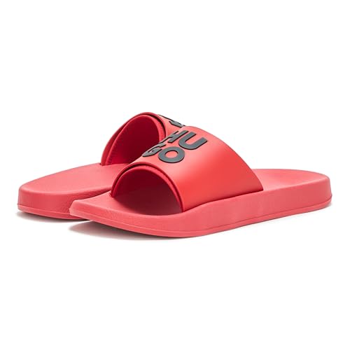 Image of HUGO Men's Stacked Logo Slide Sandal