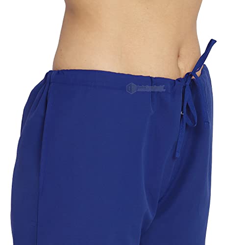 Image of IS IndoSurgicals Faux Wrap Scrub Suits for Doctors Women OT Dress (XXS, Royal Blue)