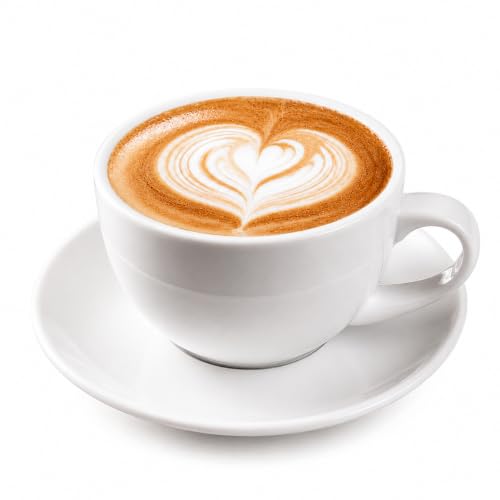 DeeCoo 11 oz White Cappuccino Mug- Large Ceramic...