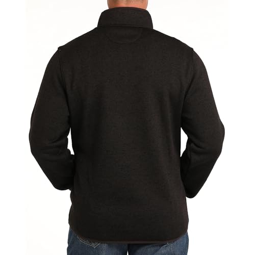 Cinch Mens Brown Sweater Pullover Brown M3