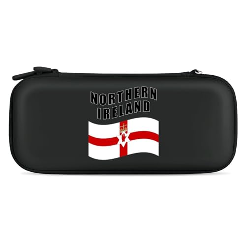 Northern Ireland U.K. Compatible with Switch Carrying Case Hard Travel Game Bag Pouch with 15 Games Accessories Black-style