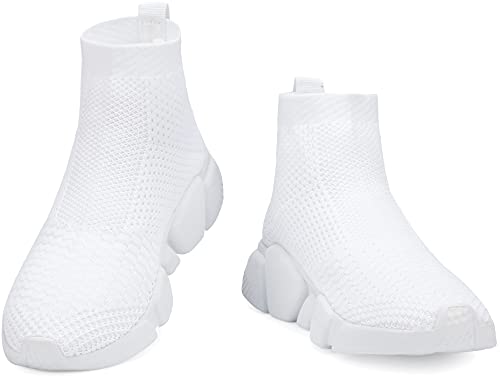 Image of Santiro Men's Running Shoes Breathable Knit Slip On Sneakers