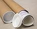 MagicWater Supply Mailing Tube - 2 in x 18 in - Kraft - 2 Pack - for Shipping and Storage of Posters, Arts, Crafts, and Documents