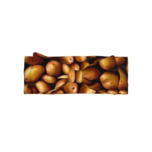 Potato pattern printing Baby bow headband, elastic headband, soft hair accessories suitable for newborns, children, toddlers and girls