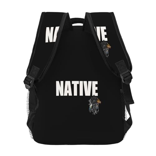 Native Americans Backpack Bags Indians Laptop Backpacks Travel Hiking Bag Native America Casual Daypack Backpack Bag4