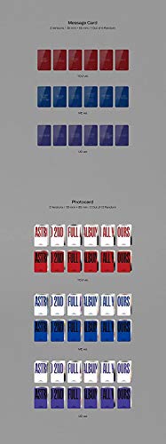 Astro [ All Yours ] 2Nd Album [ You ] Ver. Cd+1P Folded Poster+104P Photo Book+Accordion Post Card(1Ea 6P)+Message Card+Photo Card+Folded Poster(On Pack) K-Pop Sealed+Tracking Code #TOP3