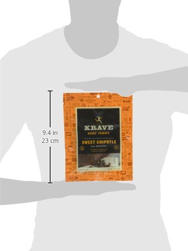 KRAVE Jerky Beef, Sweet Chipotle, 2.7 Ounce