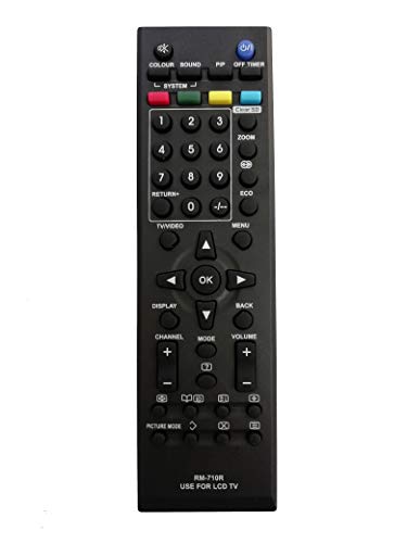 Image of LipiWorld RM-710R Led LCD Tv Universal Remote Control (Suitable for JVC Led Tv Remote Old Exactly Same Will Only Work) Compatible for JVC