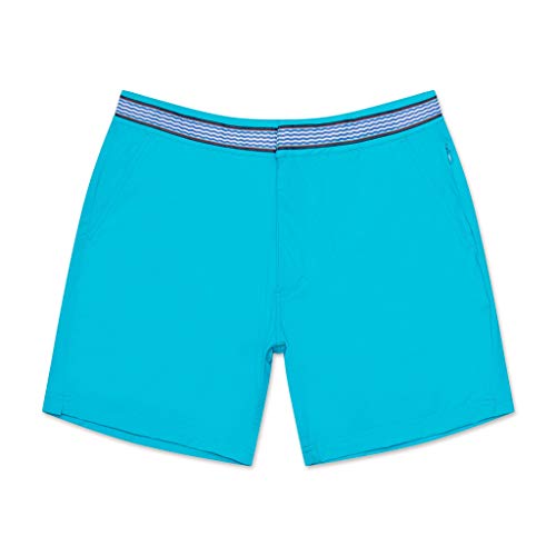 Men's Swim Trunks - Performance Stretch Board Short with Mesh Lining, Drawstring Swimwear