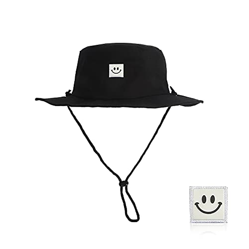 Sun Hat,Unisex Wide Brim UV Sun Protection Hat Fishing Hiking Summer Sun Cap Black