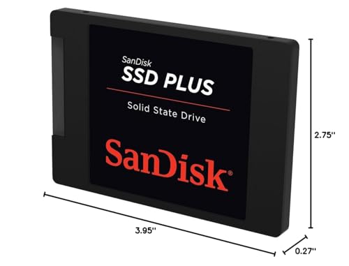 Image of SANDISK SSD Plus 1TB Internal Solid State Drive - SATA III 6 Gb /s, 2.5 inch /7mm, Read /Write Speeds of up to 545MB /s / 515MB /s - SDSSDA-1T00-G28