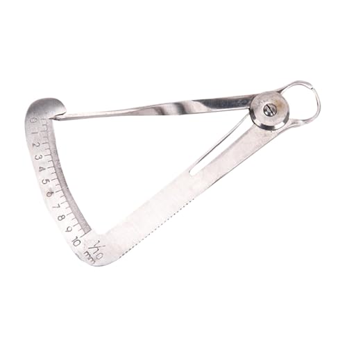 Pie De Deslizamiento De Medición - Pie De Deslizamiento De Acero Inoxidable 30g | Herramienta De Medición De Dientes Portátil | Pie De Deslizamiento Triangular De Acero Inoxidable De Alta Precisión