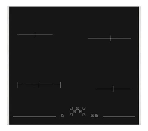Sharp KH-6V08FT0K-EU Plaque de cuisson autonome/radiante / 60 cm/Cadre latéral en acier inoxydable / 4 zones de cuisson/zone de cuisson/TouchControl