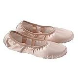 BESTYASH Bailarinas De Satén Elástico Zapatos Ballet para Principiantes y Profesionales