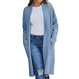 Lange Strickjacke aus weichem, leichtem Material, atmungsaktiv, super zu tragen. Dieser klassische, lockere Pullover ist perfekt für jeden Figurentyp.