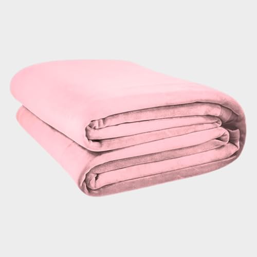 Big Blanket Co Original Stretch Bubblegum | 10 x 10 Extra Large Oversized Throw Blanket | 100 Sq Ft Giant Blanket | Soft Stretchy Machine Washable | Fits Whole Family