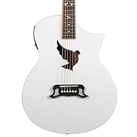 Unique full-size electro acoustic guitar - designed in Bristol, UK, by Lindo Guitars | Luminlay side dots | Mother-of-Pearl "Dove in Flight" Fretboard Inlays Integrated TOPS-4T active preamplifier unit with with piezoelectric pickup (under-saddle) | ...