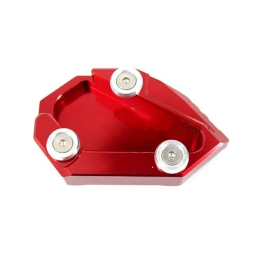 Support d'extension béquille pour Ducati Diavel en alu CNC rouge