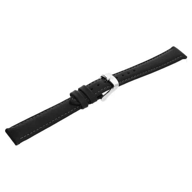 Image of ADAMO 22mm Croco Design Genuine Leather Watch Strap for Men & Boys | Ultra Slim 3mm Thickness Compatible with Tita-n Edge & Similar Watches | Formal & Casual Wear | Silver Buckle | Strap Only