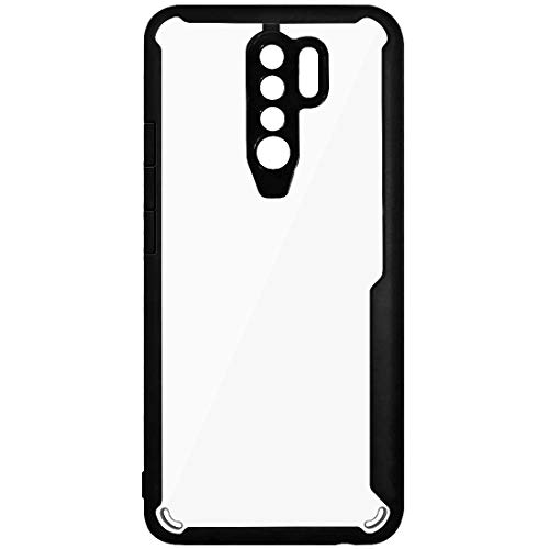 Image of Amazon Brand - Solimo Silicone Mobile Cover (Soft & Flexible Shockproof Back Case with Cushioned Edges) for Mi Redmi 9 Prime /Poco M2 (Black)