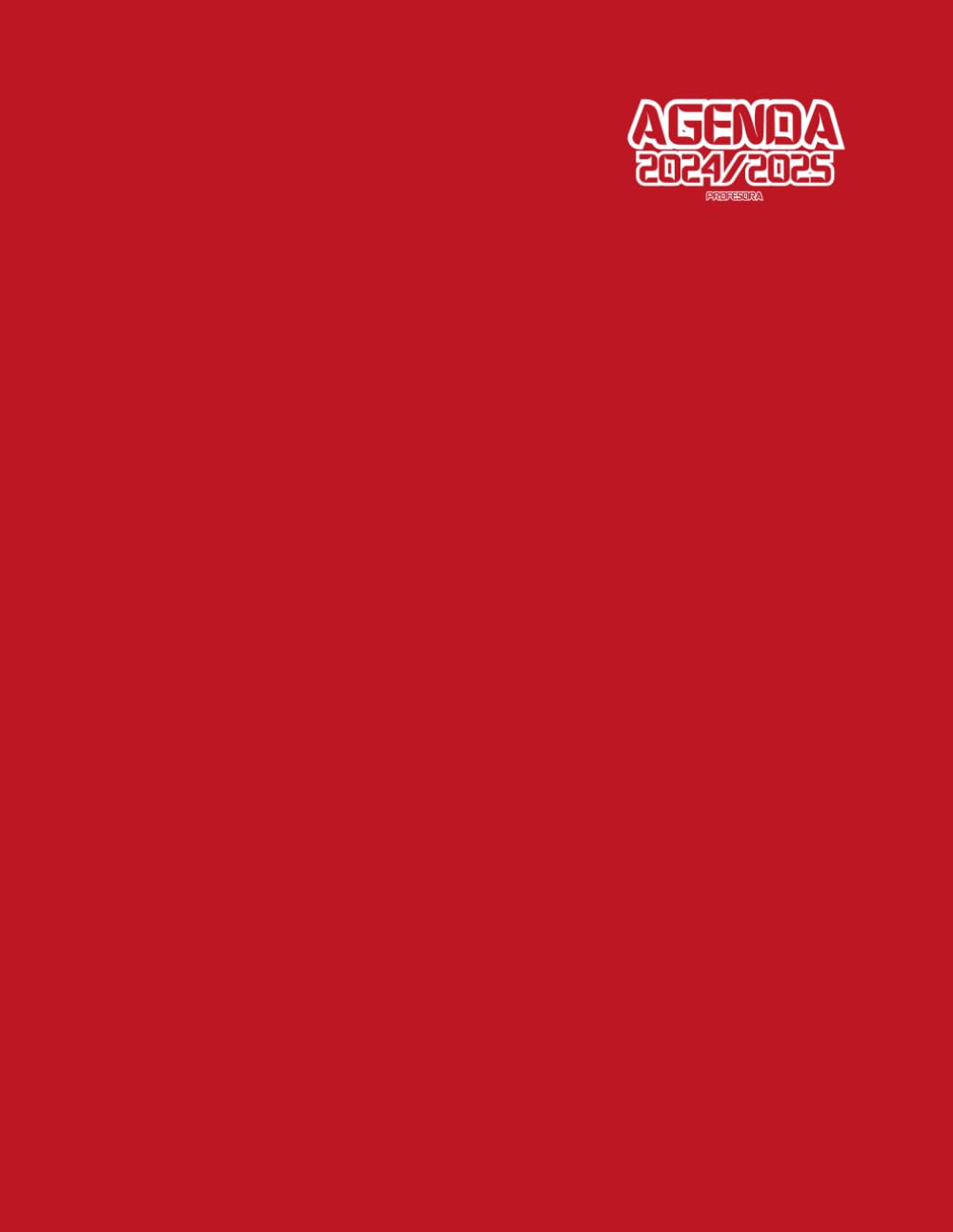 Agenda Profesora: Rojo - Semana & Mensual Vista - Cuaderno Del Profesor - Tapa Blanda - No Espiral - Para : Español, Català, Educacion Fisica, ... - 208 Páginas - Regalos Para Profesoras.