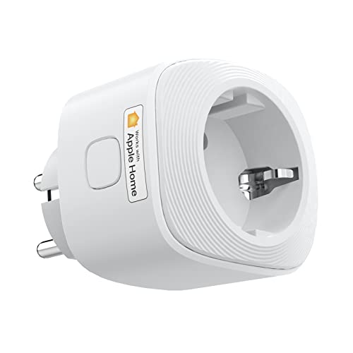 Alexa Steckdose,VOCOlinc Smarte steckdose stromverbrauch mit HomeKit,GoogleHome,Sprachsteuerung,Fernzugriff,Timer, kein Hub erforderlich,2300W Cover