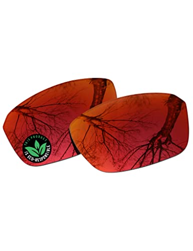 Image of Raydi Polycarbonate Replacement Lenses & Nosepads for Oakley Split Shot OO9416 Rectangular Sunglasses