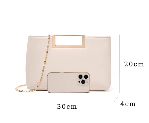 Image of Women's Woven Evening Bag Casual Leather Shoulder Handbag Fashion Clutch Purse