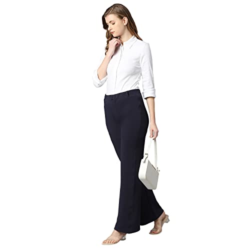 Image of Smarty Pants Women's Cotton Bell Bottom Formal Trouser